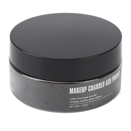 Lazmin112 -up -Spezialeffektpulver, Körpermalerei Tragbare Multifunktionale Party Verkohlte Aschepulver 50g für Theater (BLACK) von Lazmin112