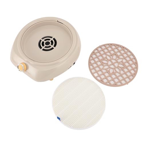 Nagelkollektor, Nagelstaubsauger Pinselfreier Motor Kühlkörper Loch Verstellbarer Nicht -Schlupf -Aufkleber für Nagel Salon (EU-Stecker) von Lazmin112