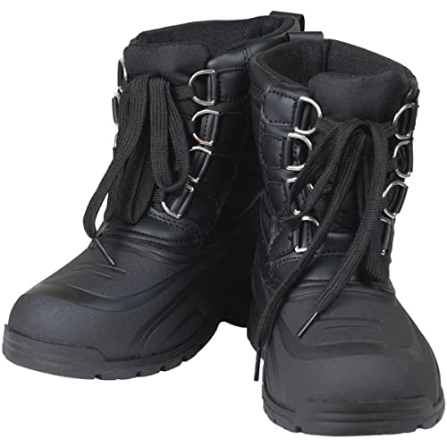 Lazura - Winter Stallschuhe Basic | Thermostiefel für Stall & Koppel | robuste & wetterfeste Stallstiefel | Thermo Reitschuhe in Schwarz | Unisex Winterschuhe in Größe 40 von Lazura