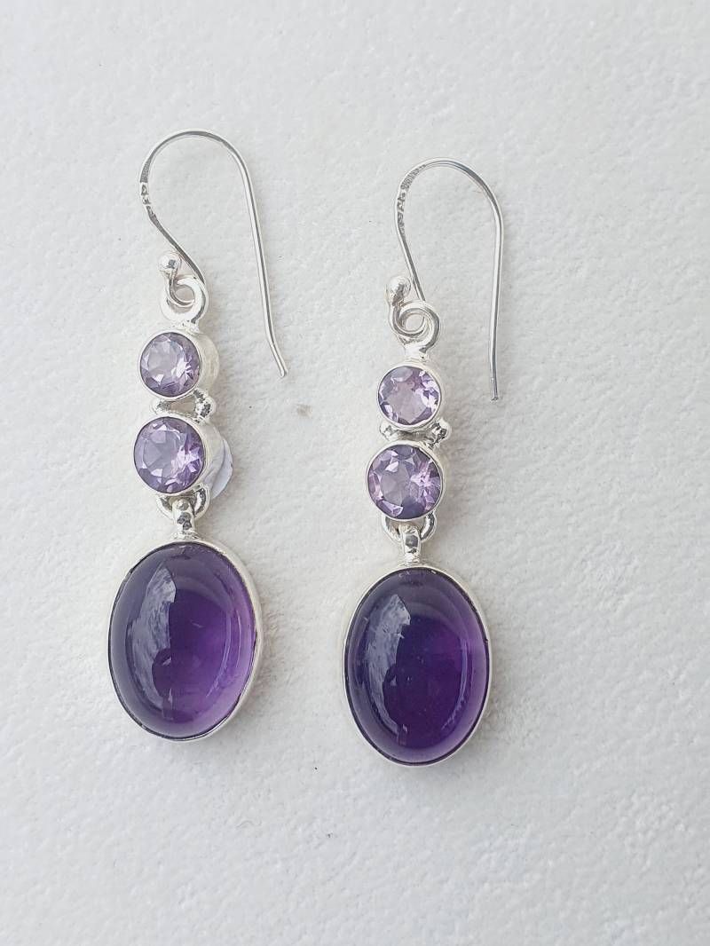 Amethyst Ohrringe 925 Silber, Amethyst Silber Ohrringe, Amethyst Ohrhänger, Edelstein Ohrringe, Echter Amethyst, Lasurit Ohrschmuck Amethyst Ohrringe 925 Silber, Amethyst Silber Ohrringe, Amethyst Ohrhänger, Edelstein Ohrringe, Echter Amethyst, Lasurit Ohrschmuck von LazuriteGems