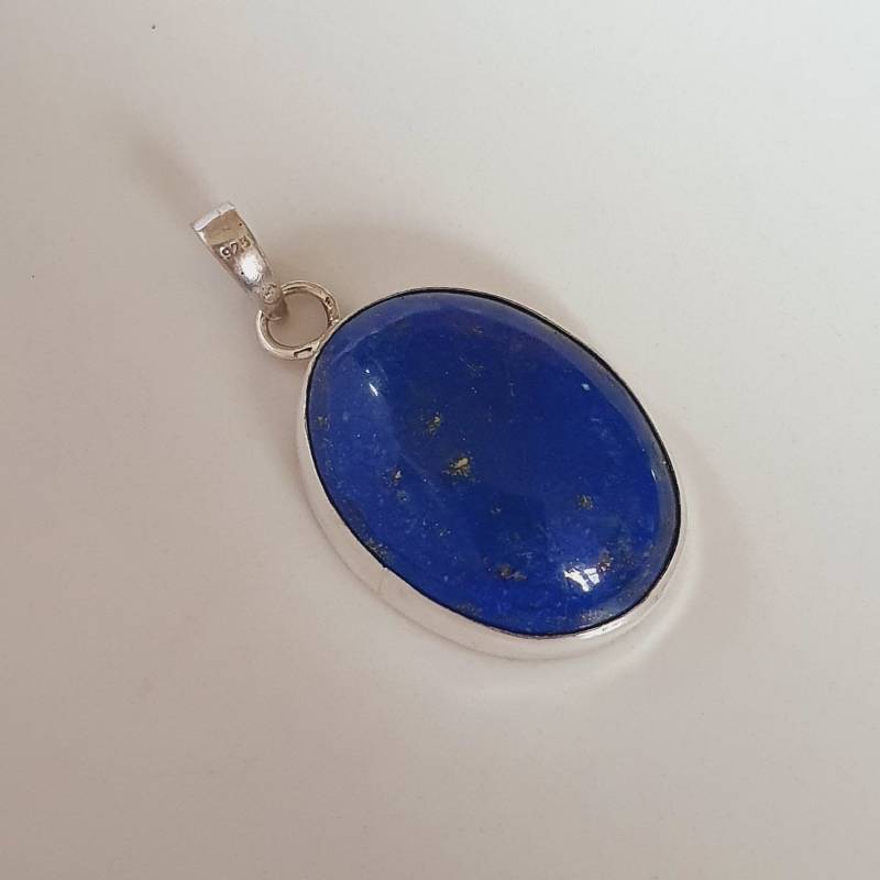 Lapis Lazuli Anhänger 925 Silber, Anhänger, Ovaler Echter Echte Kette, Silberschmuck Lapis Lazuli Anhänger 925 Silber, Anhänger, Ovaler Echter Echte Kette, Silberschmuck von LazuriteGems