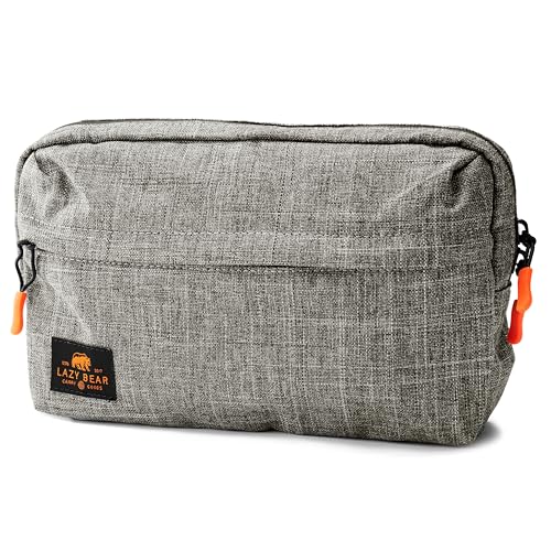 Lazy Bear by Trendhim | Graue Faltbare Bauchtasche | Umhängetasche für Herren | Wasserfestes Material Recyceltes PET | Verstellbarer Gurt von Lazy Bear