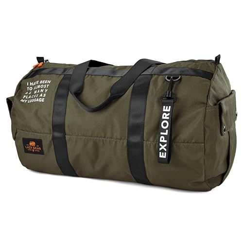Lazy Bear von Trendhim Reisetasche Herren 32L | Faltbare Weekender & Duffle Bag aus robustem Material | skandinavisches Design | Ideal als Sporttasche und Reisetasche | Farbe Grün Lazy Bear von Trendhim Reisetasche Herren 32L | Faltbare Weekender & Duffle Bag aus robustem Material | skandinavisches Design | Ideal als Sporttasche und Reisetasche | Farbe Grün von Lazy Bear