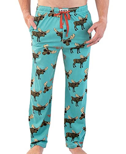 Lazy One Animal Pajama Pants for Men Herren Separate Bottoms, Lounge Pants, Don't Moose Pyjamahose, Medium von Lazy One