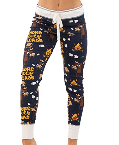 Lazy One Damen Leggings und T-Shirts, Pyjama-Separate, gemütliche Loungewear für Damen, S'more Sleep Pyjama-Leggings, Large von Lazy One