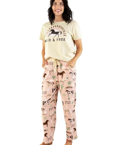 Lazy One Damen Pyjama Set Kurzarm mit niedlichen Prints Relaxed Fit, Wild & Free Pyjama-Set, M Lazy One Damen Pyjama Set Kurzarm mit niedlichen Prints Relaxed Fit, Wild & Free Pyjama-Set, M von Lazy One