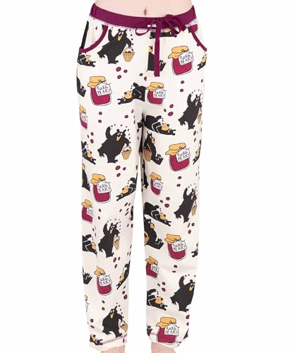 Lazy One Damen Pyjamahose Huckle-Berry Bear M von Lazy One