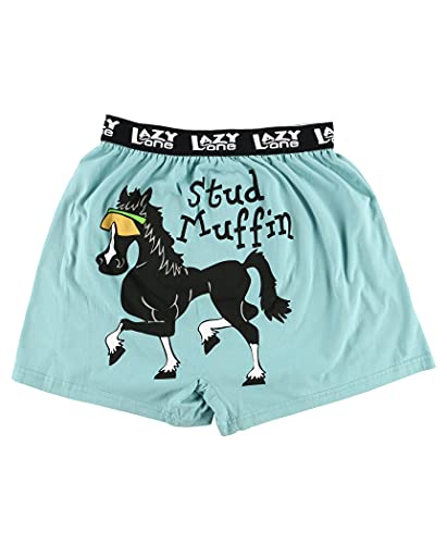 Lazy One Herren-Boxershorts, Stud Muffin Boxer, Medium von Lazy One