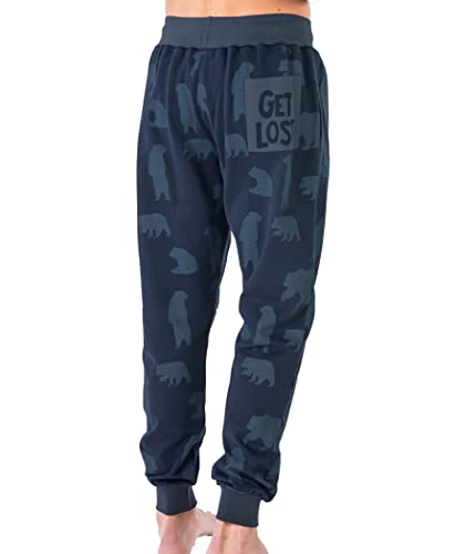 Lazy One Herren Jogger Sweatpants Stoffhose Gemütlich Warm Taschen - - Medium von Lazy One