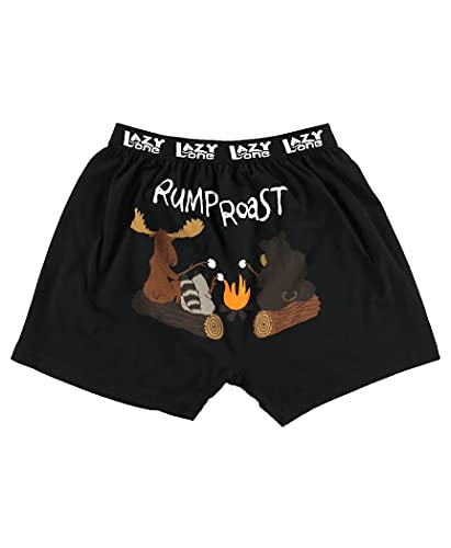 Lazy One Lustige Tierboxer, Neuheit Boxershorts, Humorvolle Unterwäsche, Gag Geschenke für Männer, Boxer mit Bären-Motiv, Rump Roast Boxershorts, X-Large von Lazy One