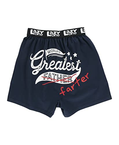 Lazy One Lustige Tierboxer, Neuheit Boxershorts, Humorvolle Unterwäsche, Gag Geschenke für Männer, Ocean Themed Boxer, World's Greatest Farter Boxer, XX-Large von Lazy One