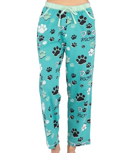 Lazy One Schlafanzug für Damen, süße Pyjamahose, bequemer Damen-Pyjama, Hundemama (Größe XXXL), Dog Mom Damen Pyjamahose, 3XL von Lazy One