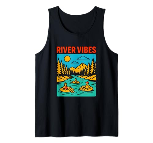 River Float Trip Vibes Retro Damen Fun Tank Top River Float Trip Vibes Retro Damen Fun Tank Top von Lazy River Float Trips - River Tubing Accessories