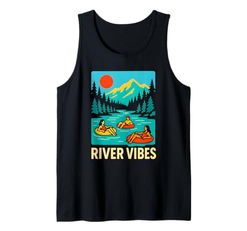 River Float Trip Vibes Retro Damen Fun Tank Top River Float Trip Vibes Retro Damen Fun Tank Top von Lazy River Float Trips - River Tubing Accessories
