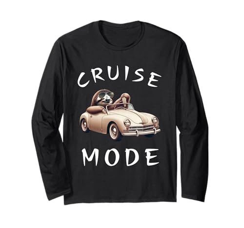 Faultier Tier Fahren Auto Kreuzfahrt Modus Urlaub Geschenk Männer Frauen Langarmshirt Faultier Tier Fahren Auto Kreuzfahrt Modus Urlaub Geschenk Männer Frauen Langarmshirt von Lazy Sloth Animal Birthday Present for Boys Girls