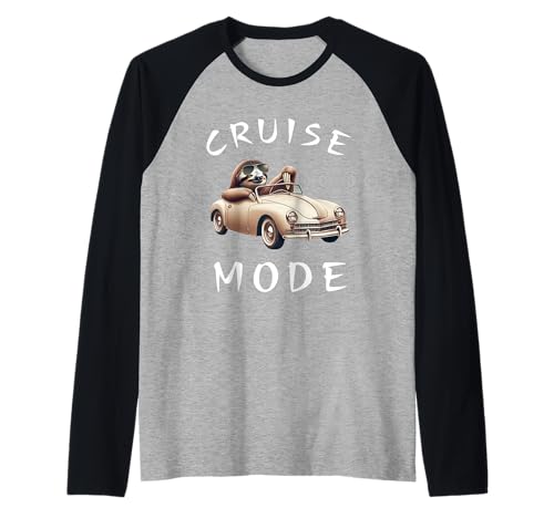 Faultier Tier Fahren Auto Kreuzfahrt Modus Urlaub Geschenk Männer Frauen Raglan Faultier Tier Fahren Auto Kreuzfahrt Modus Urlaub Geschenk Männer Frauen Raglan von Lazy Sloth Animal Birthday Present for Boys Girls