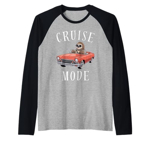 Faultier Tier Fahren Auto Kreuzfahrt Modus Urlaub Geschenk Männer Frauen Raglan Faultier Tier Fahren Auto Kreuzfahrt Modus Urlaub Geschenk Männer Frauen Raglan von Lazy Sloth Animal Birthday Present for Boys Girls
