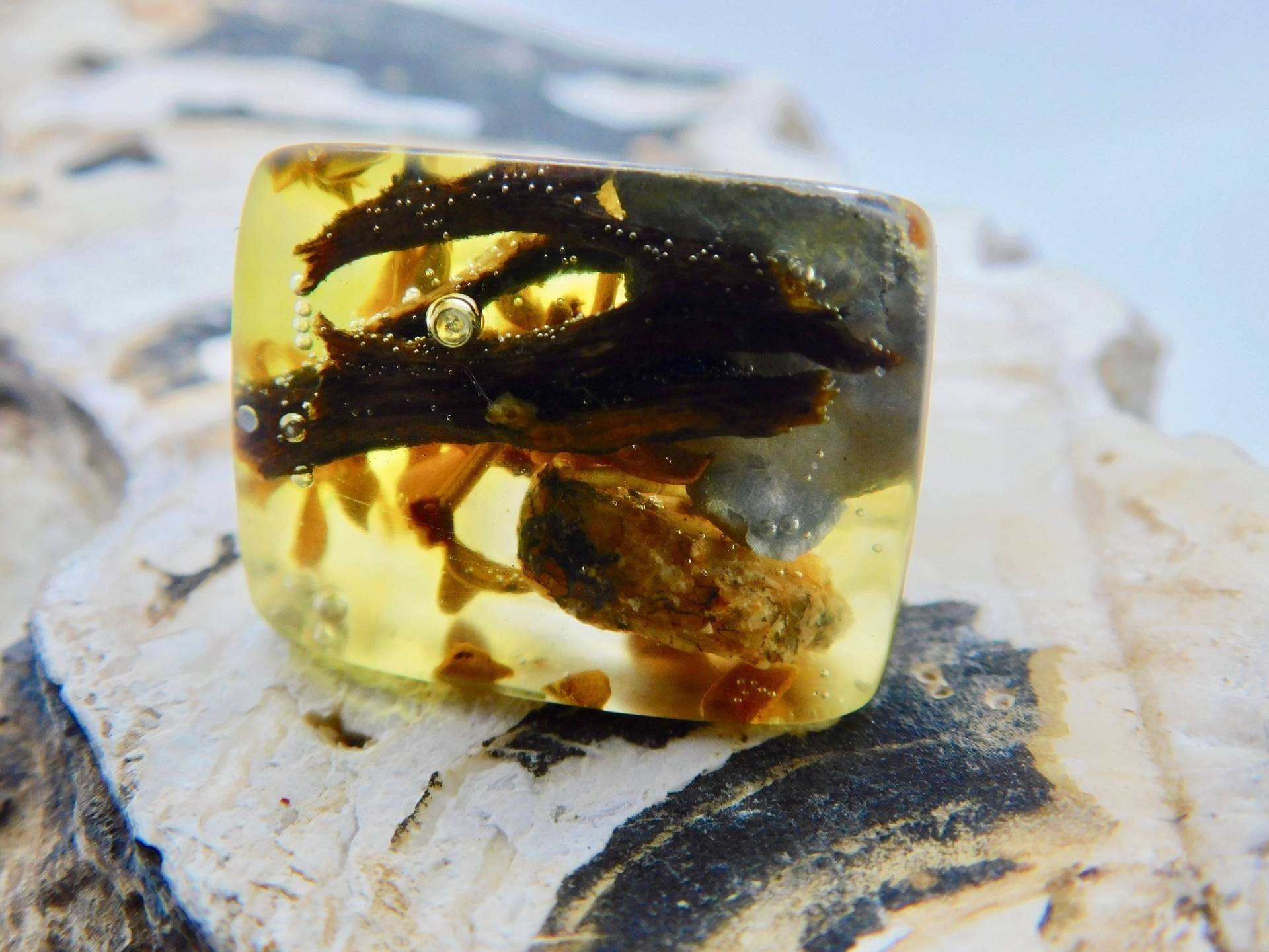 Joshua Tree Desert in Resin Ring von LazyRtisans