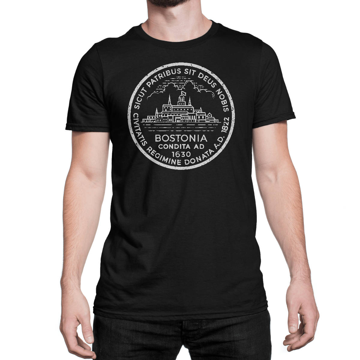 Boston Stadt Siegel Shirt Jahrgang Bostonia T Boston Stadt Siegel Shirt Jahrgang Bostonia T von LazySlothApparel