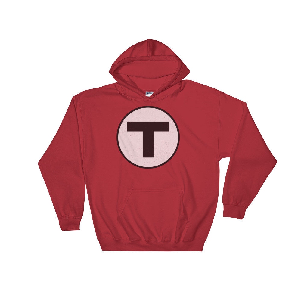 Boston T Mbta Hoodie Sweatshirt Jahrgang U-Bahn Boston T Mbta Hoodie Sweatshirt Jahrgang U-Bahn von LazySlothApparel
