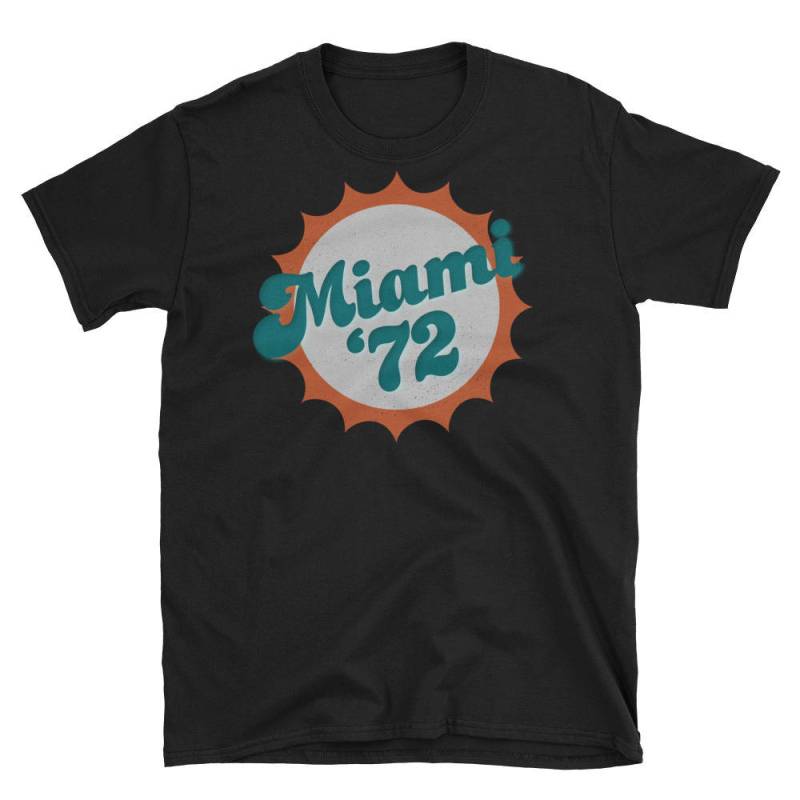 Miami 1972 Football T-Shirt Retro Spieltag T-Shirt Miami 1972 Football T-Shirt Retro Spieltag T-Shirt von LazySlothApparel