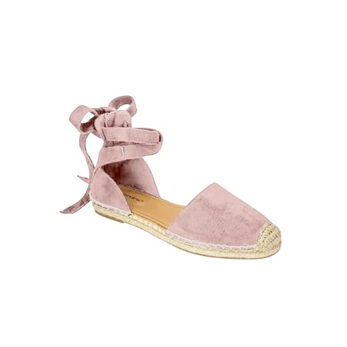 Lazzboy Espadrilles Für Damen Keilabsatz Sandalen Plateau Wedges Sandaletten Mit Geschlossene Sommerschuhe Sommer Pumps Frauen Schuhe Keilsandalen Absatz Espandrillos (Rosa,37) von Lazzboy