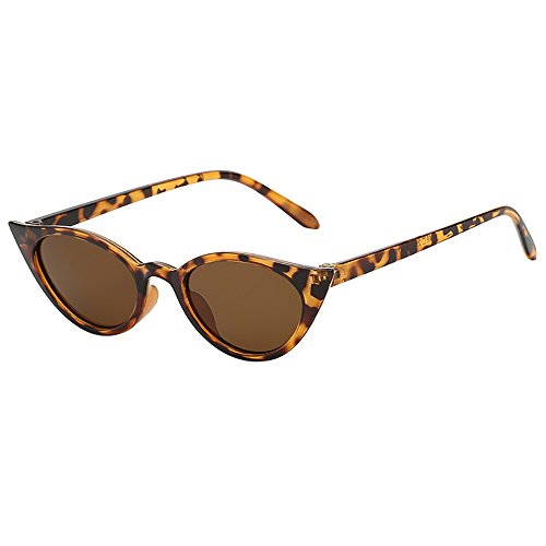 Lazzboy Frauen-mann-weinlese-katzenauge-unregelmäßige Form-sonnenbrille Eyewear Retro Unisex Damen Triangle Sonnenbrille Brillen Katzenauge Jahrgang Cat Eye Sonnenbrillen(H) von Lazzboy