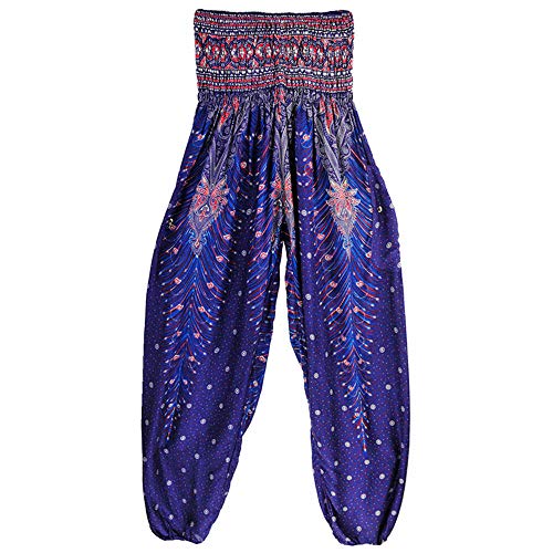 Lazzboy Harem Yoga Hose Frauen Thai Boho Festival Hippie Kittel Taille (M,24) von Lazzboy