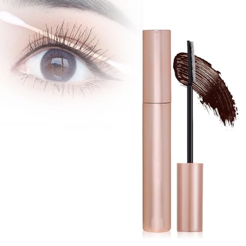 Lengthening And Curling Long-lasting Mascara, Wimperntusche Wasserfest, Lash Growth Enhancing Formula with Curling Effect, haarmascara, Smudge-Proof for Defined Lashes (Braun + Wimpernzange) von Lbotr