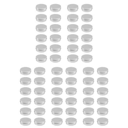 Lbvzxkad 60 X 50Ml Aluminium Kosmetik Kübel 50Ml Fassungs Vermögen Kleine Kleine Kosmetik/Kerze/Gewürz Glas Pott Lbvzxkad 60 X 50Ml Aluminium Kosmetik Kübel 50Ml Fassungs Vermögen Kleine Kleine Kosmetik/Kerze/Gewürz Glas Pott von Lbvzxkad