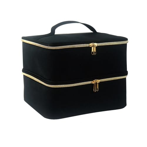 Lbvzxkad Nagellack-Organizer, Nagellack-Aufbewahrungstasche, Tragbarer Nagellackhalter, 30 Flaschen und Nageltrocknerlampe, Schwarz, Langlebig, Einfach zu Bedienen Lbvzxkad Nagellack-Organizer, Nagellack-Aufbewahrungstasche, Tragbarer Nagellackhalter, 30 Flaschen und Nageltrocknerlampe, Schwarz, Langlebig, Einfach zu Bedienen von Lbvzxkad