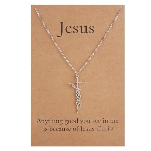 Lcherry Muttertagsgeschenke Glaube Kreuz Halskette für Frauen Religiöse Geschenke für Frauen Christlicher Schmuck Geschenke für Frauen Metall Kein Edelstein Lcherry Muttertagsgeschenke Glaube Kreuz Halskette für Frauen Religiöse Geschenke für Frauen Christlicher Schmuck Geschenke für Frauen Metall Kein Edelstein von Lcherry