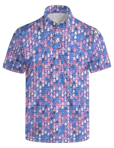 Lustige Golf-Shirts für Herren, amerikanische Flagge, Polo-Shirts, kurzärmelig, lustiges Polo, Golf, lustige Hemden, Blau3, XX-Large Lustige Golf-Shirts für Herren, amerikanische Flagge, Polo-Shirts, kurzärmelig, lustiges Polo, Golf, lustige Hemden, Blau3, XX-Large von Lcimtgo