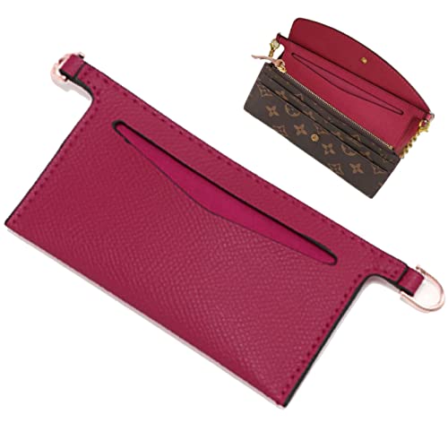 Lckaey Geldbörsen-Zubehör-Set für Emilie-Geldbörse, Innentasche und Schultergurt mit D-Ring-Einsatz Y001-Fuchsia von Lckaey