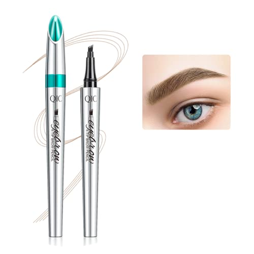 Wasserdichter Tattoo-Augenbrauenstift, professioneller Make-up-Augenbrauenstift, schnell trocknend und langlebig ohne Ausblühen (Hellbraun) von LcoLourx