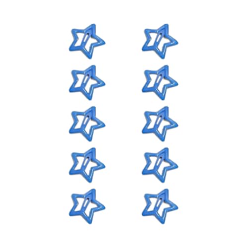 10 Stück Süße Farbe Haarnadel Fluoreszierende Stern Form Haar Clip Für Frauen Haar Geflecht Mädchen Party Barrettes Erwachsene Zubehör von Ldabrye