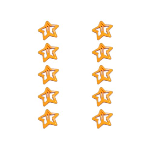 10 Stück Süße Farbe Haarnadel Fluoreszierende Stern Form Haar Clip Für Frauen Haar Geflecht Mädchen Party Barrettes Erwachsene Zubehör von Ldabrye