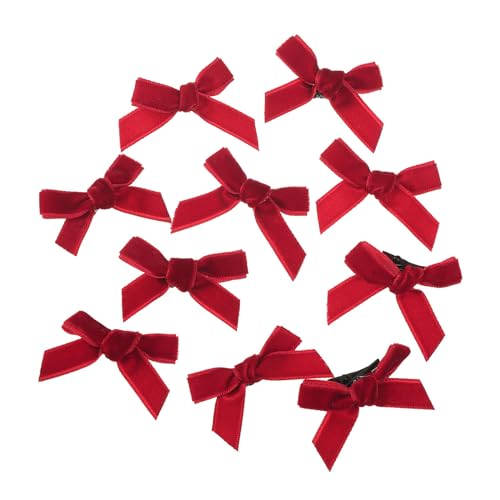 10PCS Süße Haar Clip Plüsch Bowknot Form Entenschnabel Haar Clip Für Pferdeschwanz Styling Der Für Jugendliche Kinder von Ldabrye