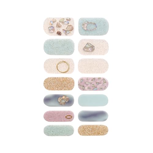 14 Bögen volle Wraps Politur Streifen Aufkleber Selbstklebende Aufkleber Aufkleber für Frauen Mädchen Kunst von Ldabrye