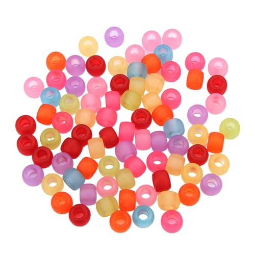 200 Stück Acryl-Haarperlen für Kinder und Mädchen, Zöpfe, leuchten im Dunkeln, mit rundem, buntem Design für Mädchen, Haardekoration 200 Stück Acryl-Haarperlen für Kinder und Mädchen, Zöpfe, leuchten im Dunkeln, mit rundem, buntem Design für Mädchen, Haardekoration von Ldabrye