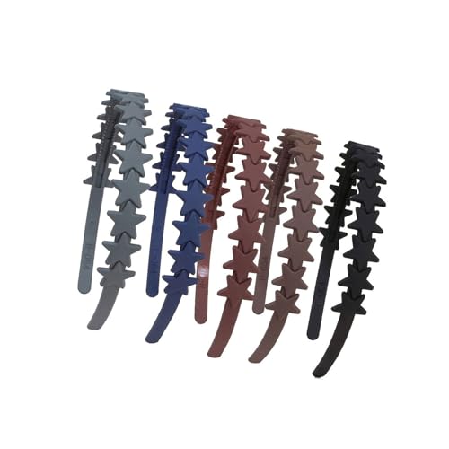 5/12 Stück matte Stirnbänder für Mädchen und Frauen, einzigartige Haardekorationen, Stern-Haarbänder, bequeme Haar-Accessoires von Ldabrye