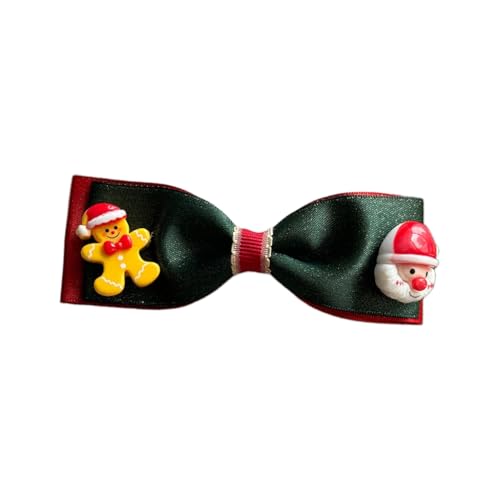 Beliebte Haarspange mit Schleife, Stoff, für den täglichen Gebrauch, rutschfest, starker Clip, weihnachtliches Design für Frauen und Kinder von Ldabrye
