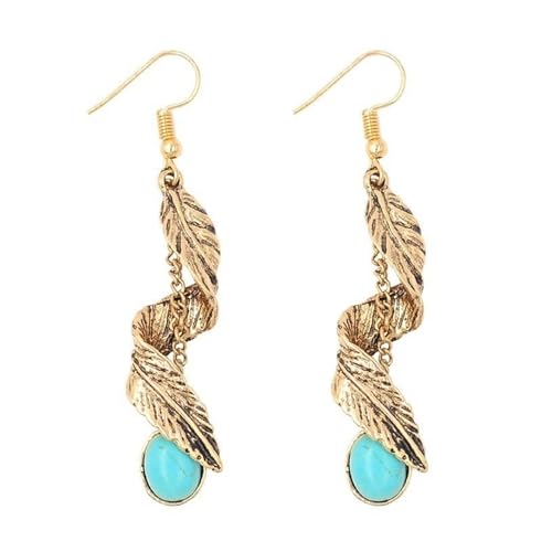 Blatt Dangle Ohrringe Mit Grünem Stein Raffinierter Böhmischer Ohrringe Modische Accessoires Frauen Ohrbedeckung Blatt Dangle Ohrringe Mit Grünem Stein Raffinierter Böhmischer Ohrringe Modische Accessoires Frauen Ohrbedeckung von Ldabrye