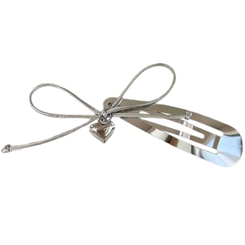 Bowknot Herz Charme Haarnadel Metall Snap Haarclip Stylish Barrette Decoration Haarwaren Modische Pin Für Frauen Star Barrette von Ldabrye