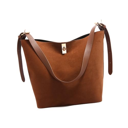 Damen Umhängetasche PU Leder Crossbody Taschen Fahrt Handtasche Mit Verstellbarem Riemen Lässiger Eimer Eimer Geldbörse Für Den Täglichen Gebrauch Große Kapazität Handtasche von Ldabrye