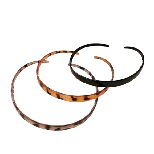 Dünne Haarreifen für Damen, Herren und Mädchen mit Zähnen, weiche Stirnbänder, Acryl-Stirnband, 3 Stück Dünne Haarreifen für Damen, Herren und Mädchen mit Zähnen, weiche Stirnbänder, Acryl-Stirnband, 3 Stück von Ldabrye