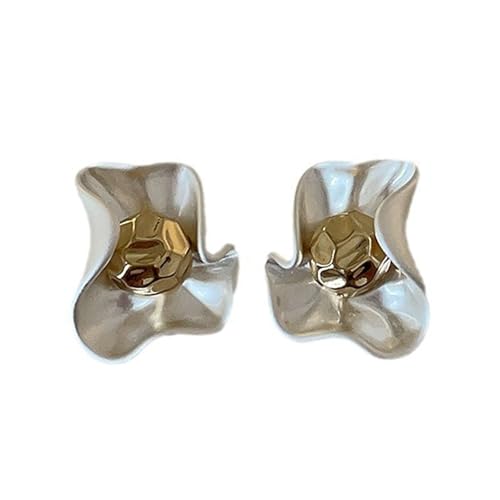 Einzigartige Blumenebenen Ohrringe Wasserdichte Ohrringe Mode Ohrschmuck Metalltextur Geeignet Für Verschiedene Gelegenheit Tragen Vielseitige Tägliche Verschleiß Ohrstollen von Ldabrye