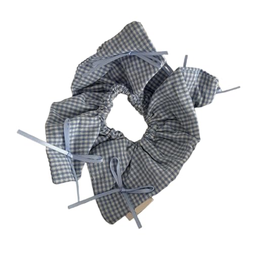 Elastisches Haar Seilgitter Muster Haarseile Pferdeschwanz Große Haare Riss Donot Verletzen Haare Für Mädchen Pferdeschwanzhalter von Ldabrye