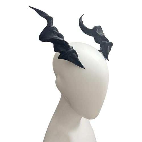 Flache Clip Haarnadel Anime Horn Halloween Kopfbedeckungen Clip Elegant Anime Dark Hair Clip Foto Requisiten von Ldabrye