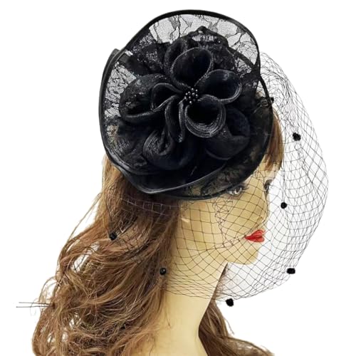Große Blumen Haarspangen Für Frauen Flapper Kopfschmuck Zubehör Für Cosplay Party Elegante Spitzen Perlen Haarspangen von Ldabrye